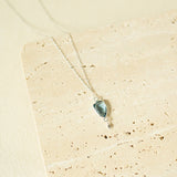 London Blue Silver Isla Necklace Aaria Tees