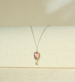 Rhodolite Garnet Silver Isla Necklace Aaria Tees