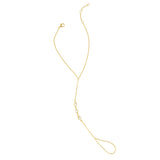 Cz Bezel Hand Chain Bracelet Aaria Tees
