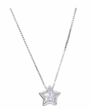 CZ Bezel Necklace - Star Aaria Tees