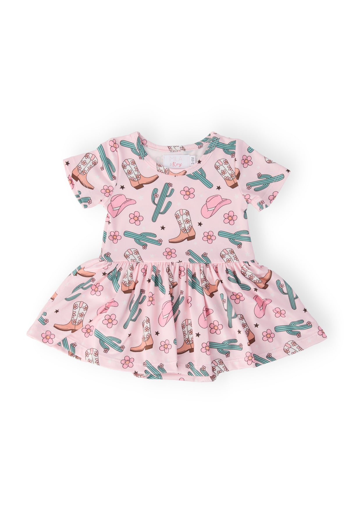 Cactus Cowgirl S/S Twirl Bodysuit - Aaria Tees