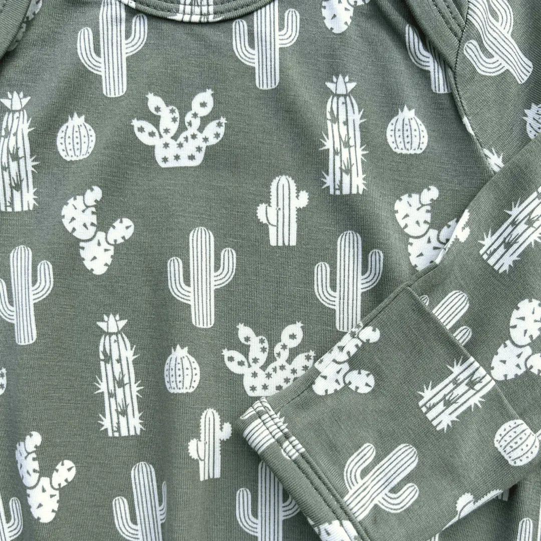 Cactus Newborn Bamboo Gown - Aaria Tees Aaria Tees