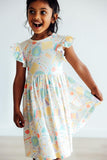 Campus Cutie Flutter Sleeve Twirl Dress - Aaria Tees Aaria Tees