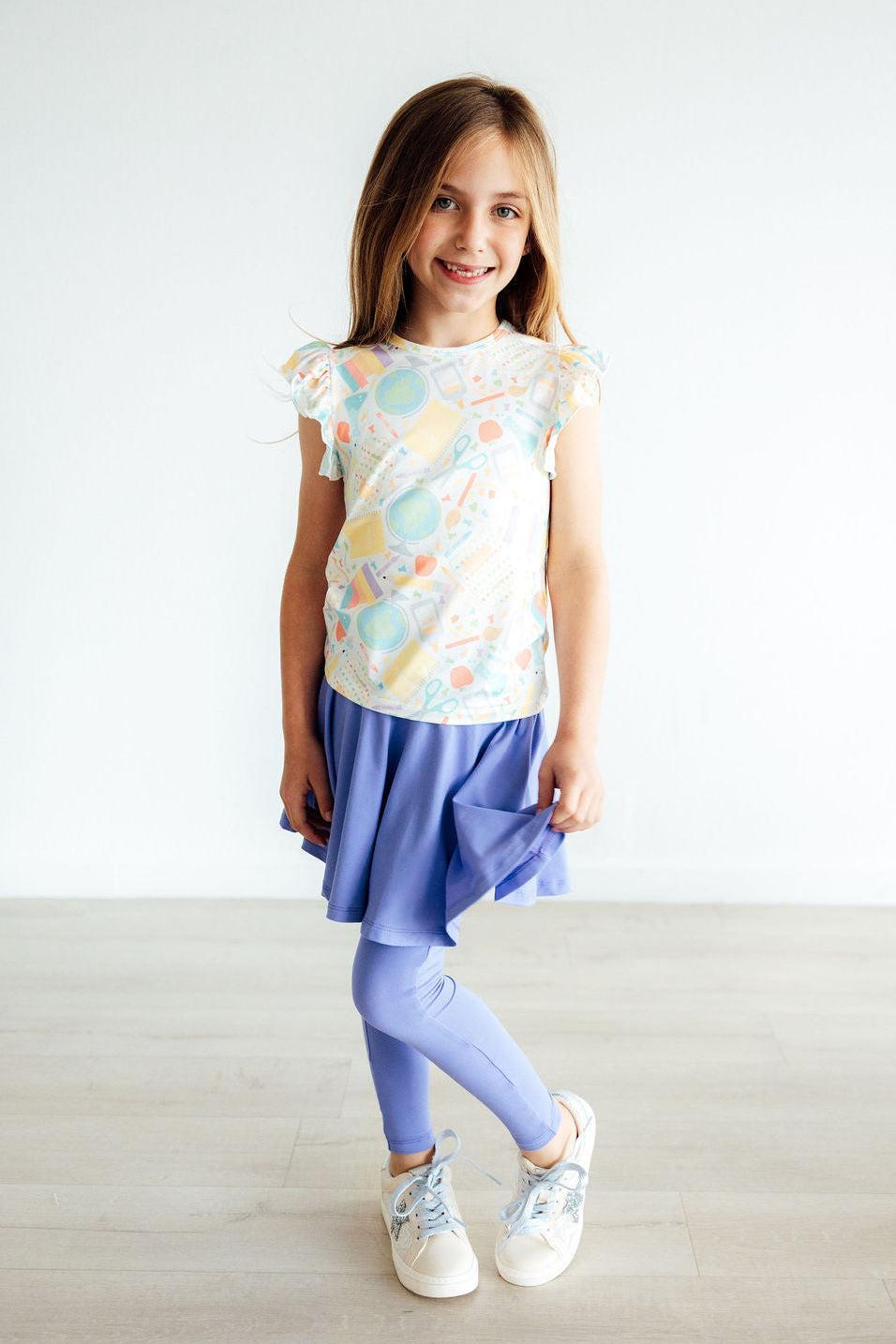 Campus Cutie S/S Ruffle Tee - Aaria Tees Aaria Tees