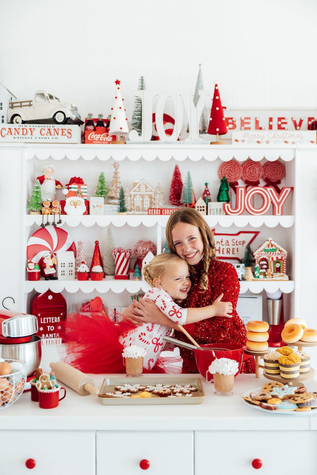 Candy Cane Lane 3/4 Tutu Leotard - Aaria Tees Aaria Tees