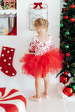 Candy Cane Lane 3/4 Tutu Leotard - Aaria Tees Aaria Tees