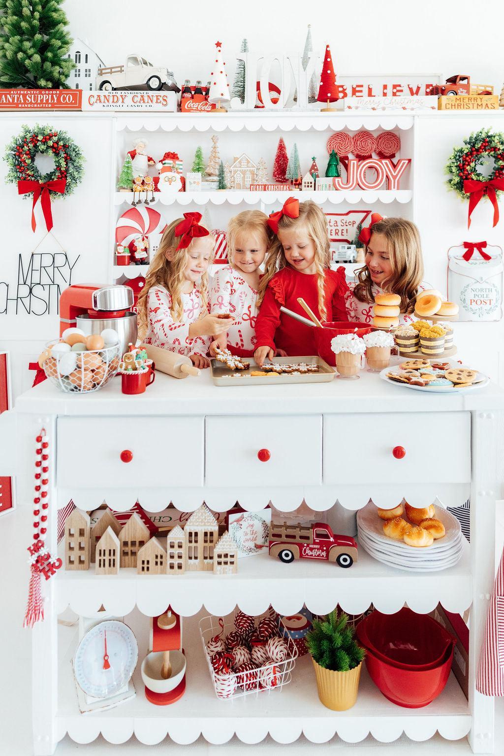 Candy Cane Lane L/S Pocket Twirl Dress - Aaria Tees Aaria Tees