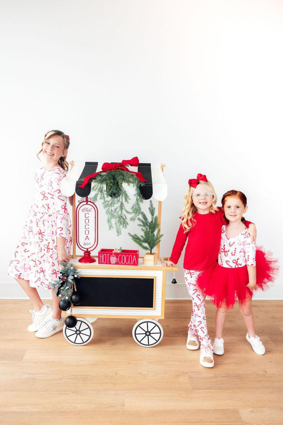 Candy Cane Lane L/S Pocket Twirl Dress - Aaria Tees Aaria Tees