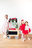 Candy Cane Lane L/S Pocket Twirl Dress - Aaria Tees Aaria Tees