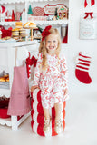 Candy Cane Lane L/S Pocket Twirl Dress - Aaria Tees Aaria Tees