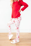 Candy Cane Lane Leggings - Aaria Tees Aaria Tees