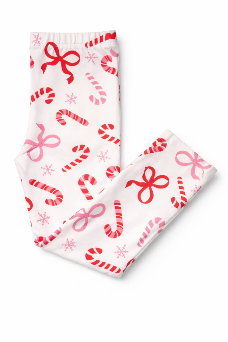 Candy Cane Lane Leggings - Aaria Tees Aaria Tees