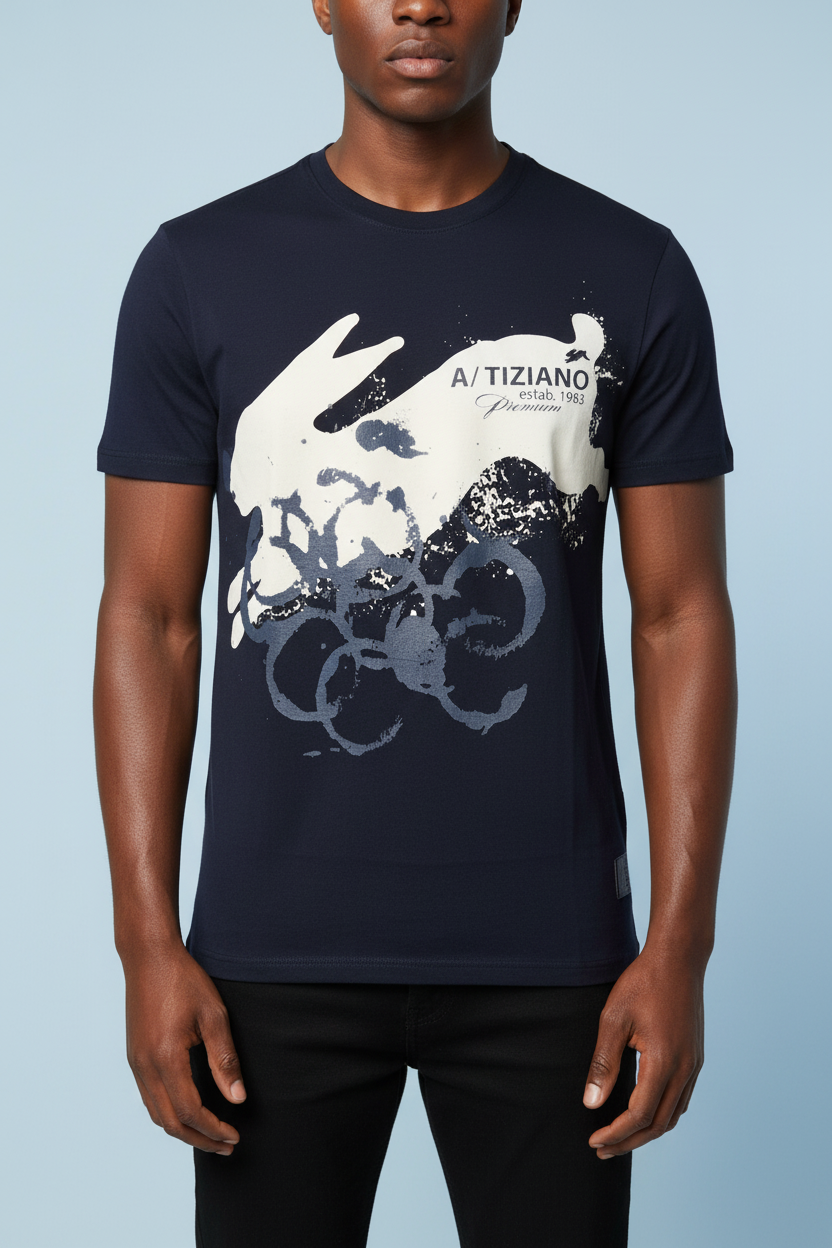 Cardi | Graphic Print Tee - Aaria Tees Aaria Tees