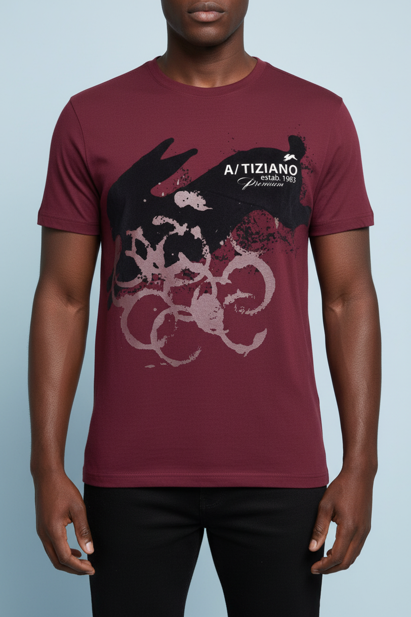 Cardi | Graphic Print Tee - Aaria Tees Aaria Tees