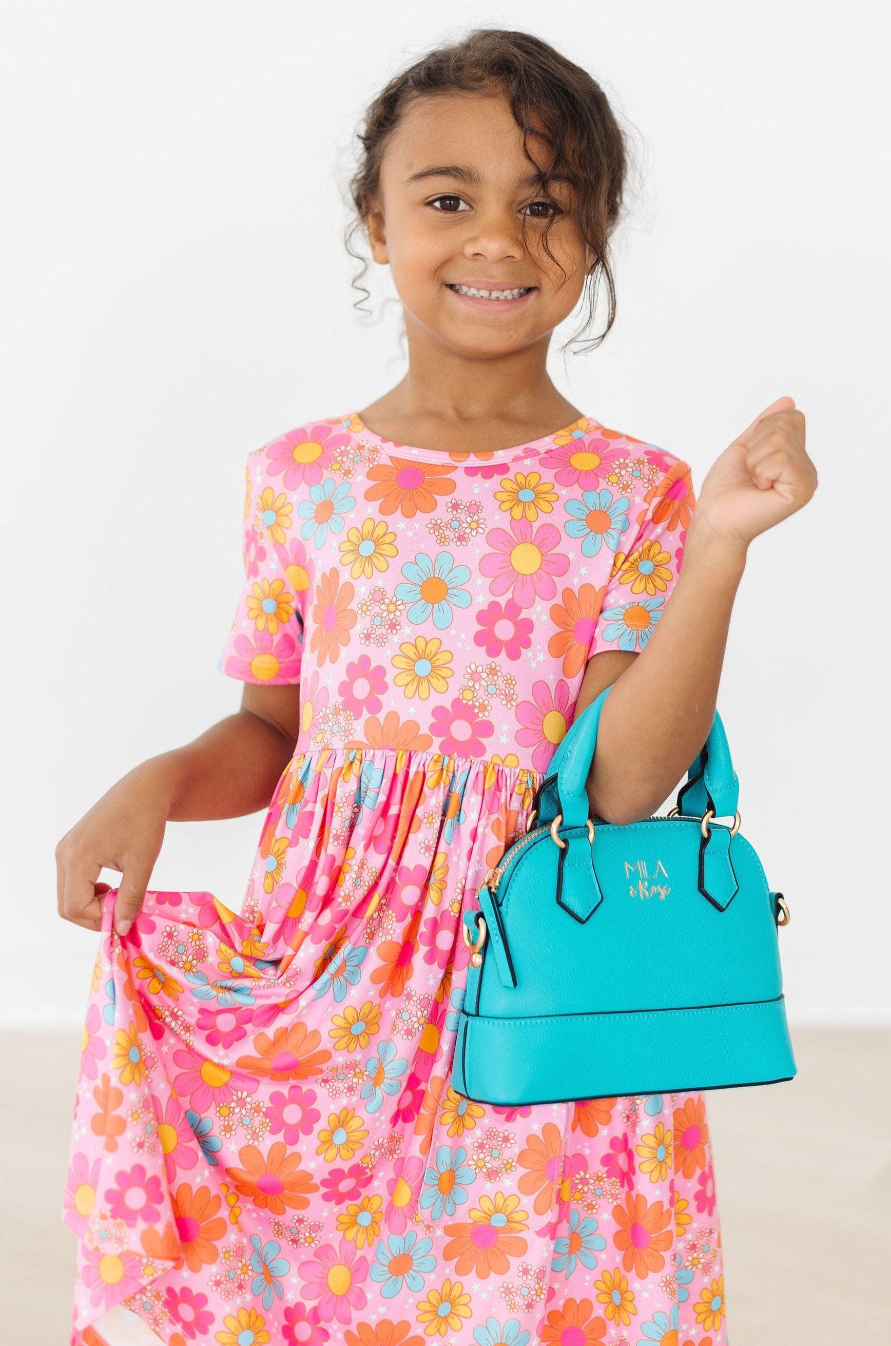 Caribbean Blue Girl's Crossbody Purse - Aaria Tees Aaria Tees