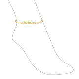 Carrie Paperclip Anklet Aaria Tees