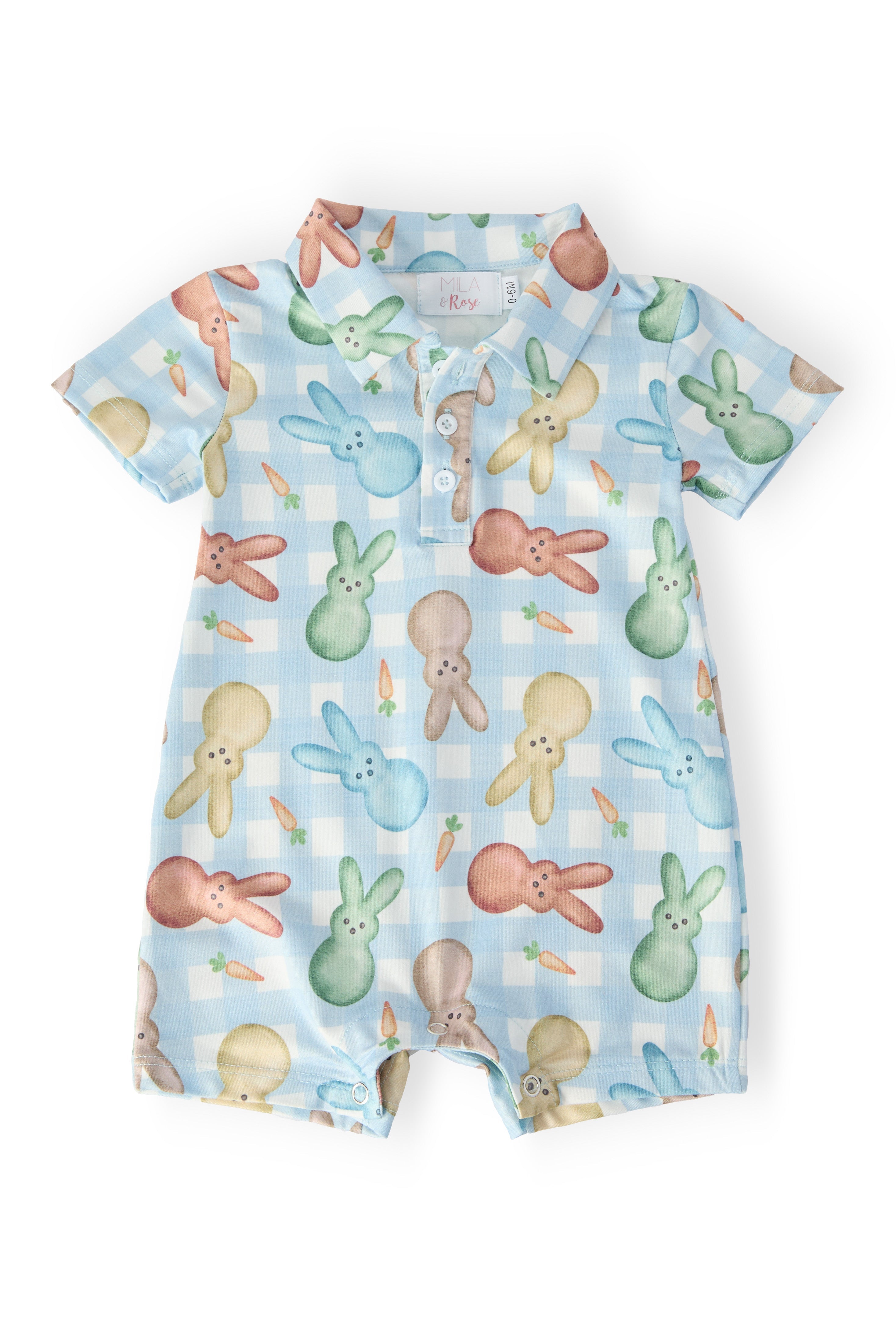 Carrot Patch Polo Shorty One-Piece - Aaria Tees Aaria Tees