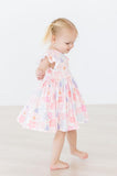 Castles & Rainbows Flutter Sleeve Twirl Dress - Aaria Tees Aaria Tees