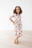 Cattitude 3/4 Sleeve Pocket Twirl Dress - Aaria Tees Aaria Tees