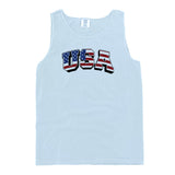 USA Flag Lettering (Front) - Aaria Tees Aaria Tees