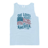 She Loves Jesus And America Too (Front) Aaria Tees