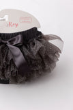 SALE Charcoal & Silver Glitter Ruffle Tutu Bloomer - Aaria Tees Aaria Tees
