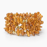 Amber Coral Wrap Bracelet Aaria Tees