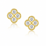 Gracie CZ Clover Studs Aaria Tees