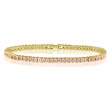 Karla Tennis Bracelet - Light Pink Aaria Tees
