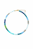 Bora Bora Blue Beaded Necklace Aaria Tees