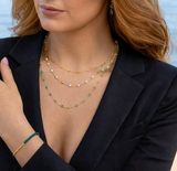 Margarita Chains - Green Onyx, Moonstone, Coral Aaria Tees