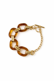 Brown Acrylic Chain Bracelet Aaria Tees