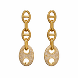 Roxanne Pave Drop Earring Aaria Tees