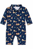 Oh What Fun It Is to Build L/S Polo One-Piece - Aaria Tees Aaria Tees