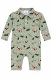 Dachshund Through the Snow L/S Polo One-Piece - Aaria Tees Aaria Tees