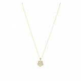 Adeline Clover Pave Pendant Necklace Aaria Tees