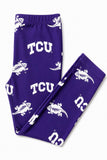 TCU Purple Frog Leggings - Aaria Tees Aaria Tees