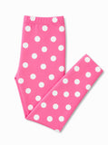 Pink Polka Dots Leggings - Aaria Tees Aaria Tees