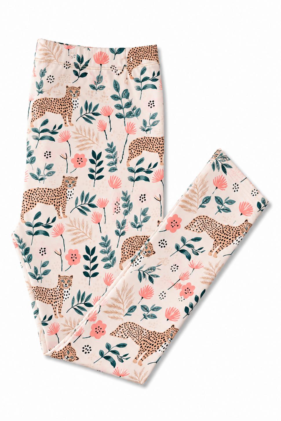 Cheetah Girl Leggings - Aaria Tees