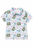 Boys Fishing Snacks S/S Polo - Aaria Tees Aaria Tees