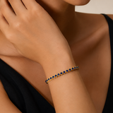 Lapis Lazuli Cabochon Tennis Bracelet Aaria Tees