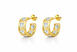 Bezel Heart Hoop Aaria Tees