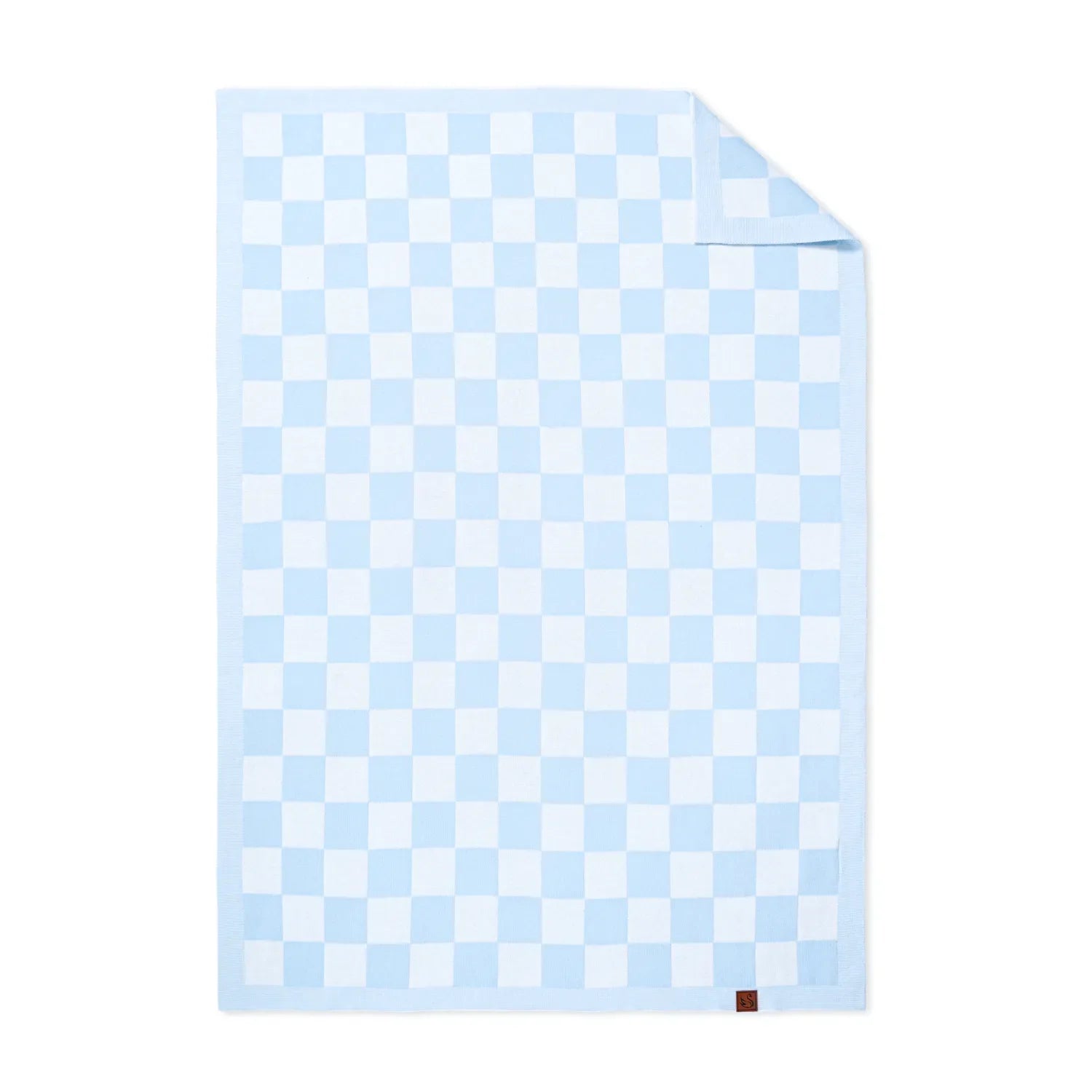 Checker Jacquard Knit Baby Blanket - Aaria Tees Aaria Tees