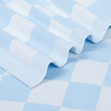 Checker Jacquard Knit Baby Blanket - Aaria Tees Aaria Tees