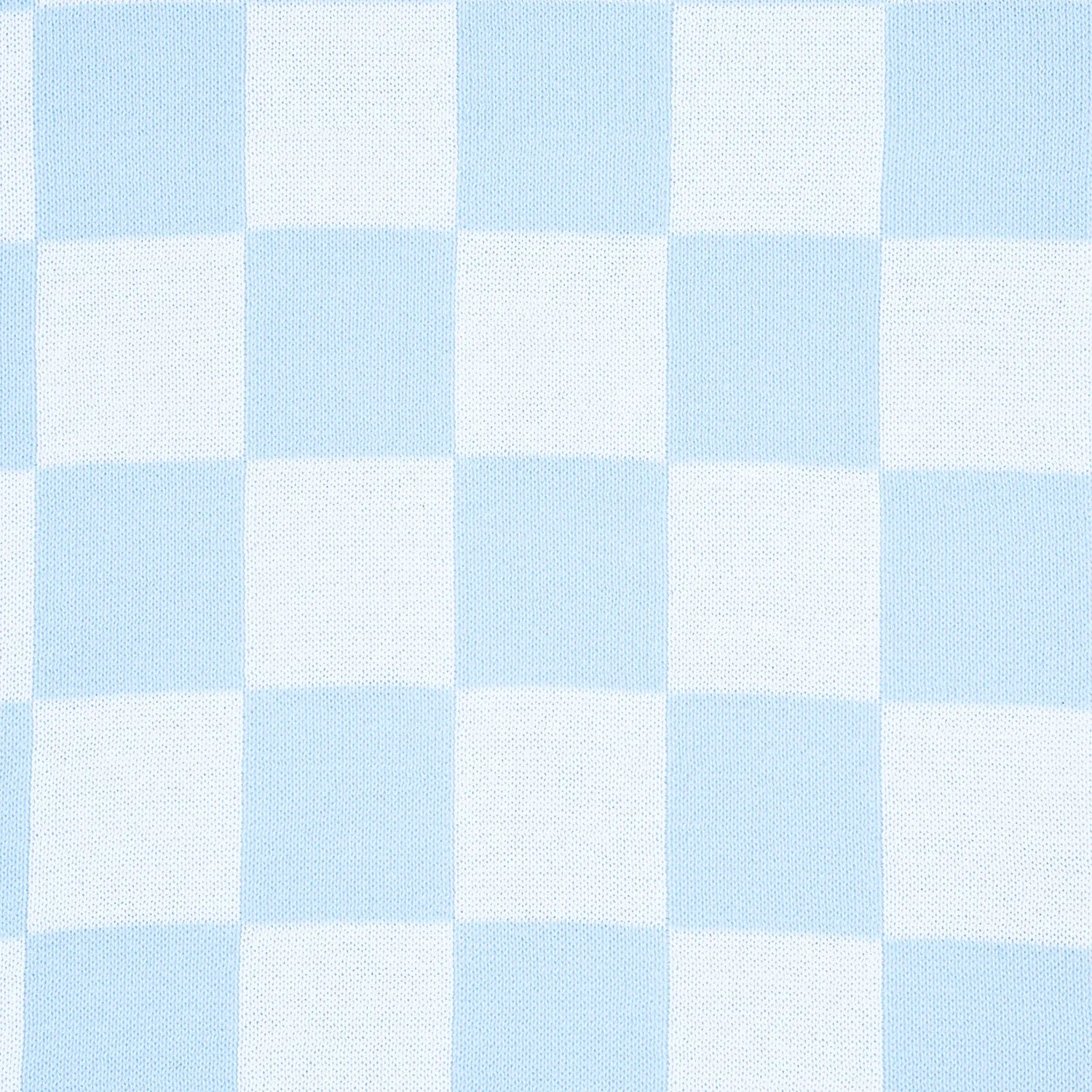 Checker Jacquard Knit Baby Blanket - Aaria Tees Aaria Tees