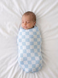 Checker Jacquard Knit Baby Blanket - Aaria Tees Aaria Tees
