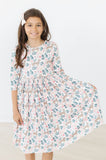 Cheetah Girl 3/4 Sleeve Pocket Twirl Dress - Aaria Tees Aaria Tees