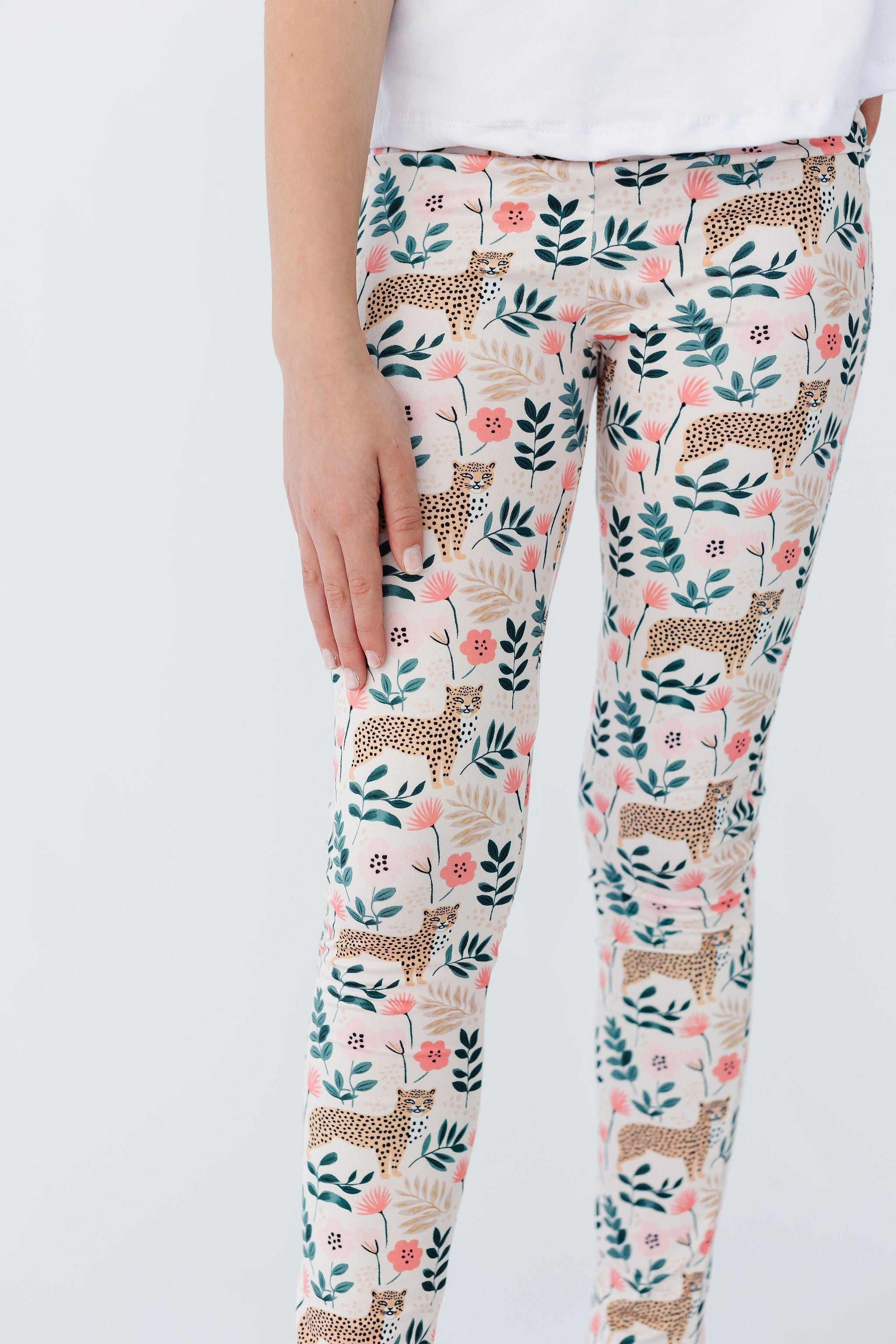 Cheetah Girl Leggings - Aaria Tees Aaria Tees