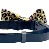 Cheetah Print Yellow Dog Bow Tie Aaria Tees