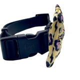 Cheetah Print Yellow Dog Bow Tie Aaria Tees